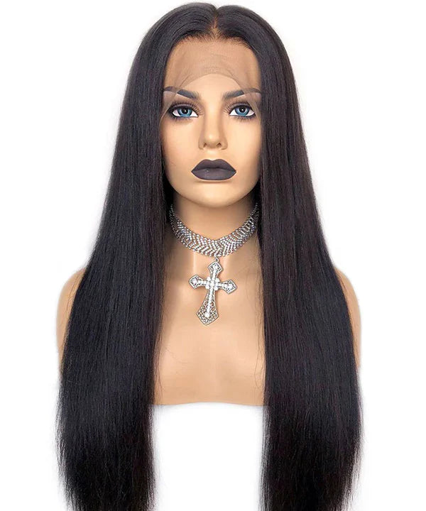 Silky Straight Virgin Human Hair 13x4 Lace Frontal Wig