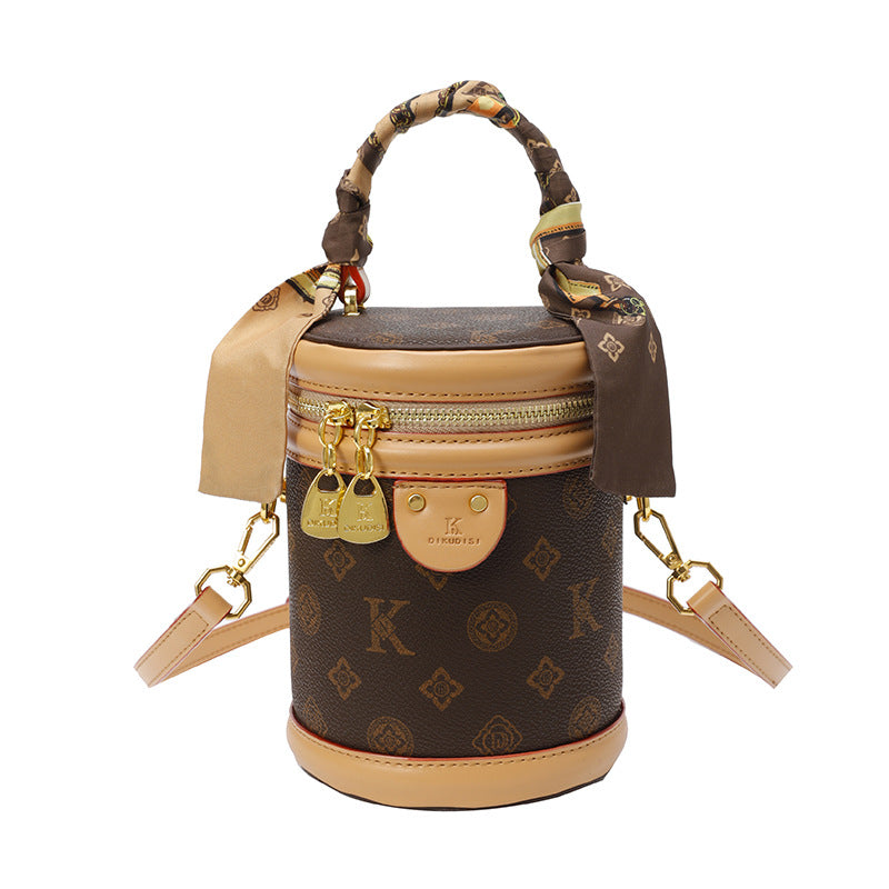 Light Luxury Portable Fortune Bucket Handbag Women's 2024 New High-end Winter Niche Design Crossbody Bag Trendy