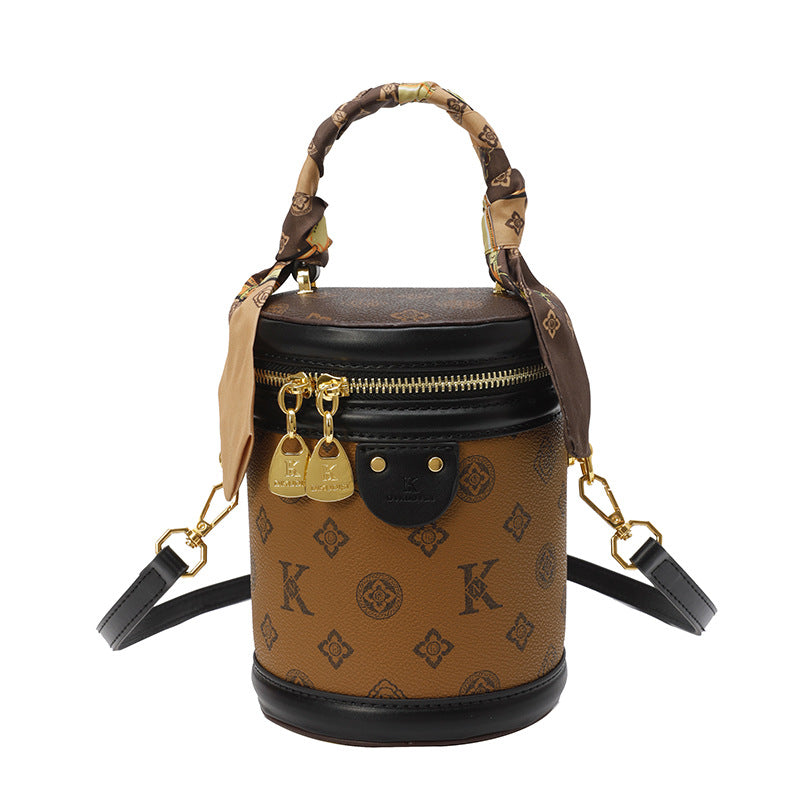 Light Luxury Portable Fortune Bucket Handbag Women's 2024 New High-end Winter Niche Design Crossbody Bag Trendy