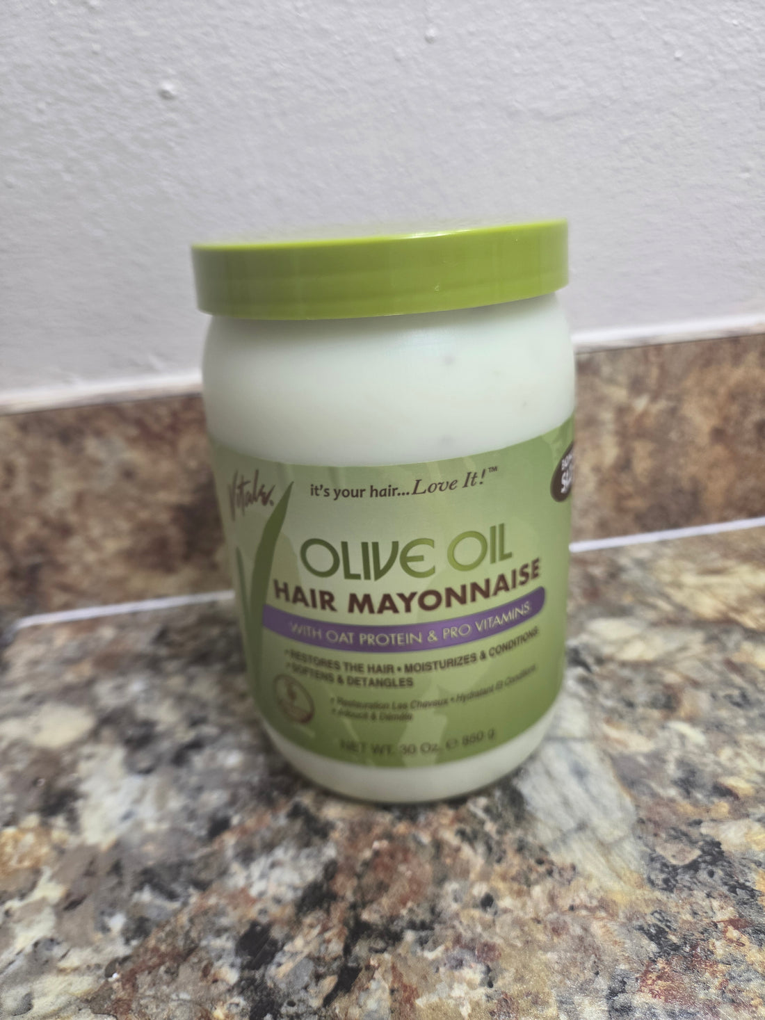 Olive oil hair mayonnaise